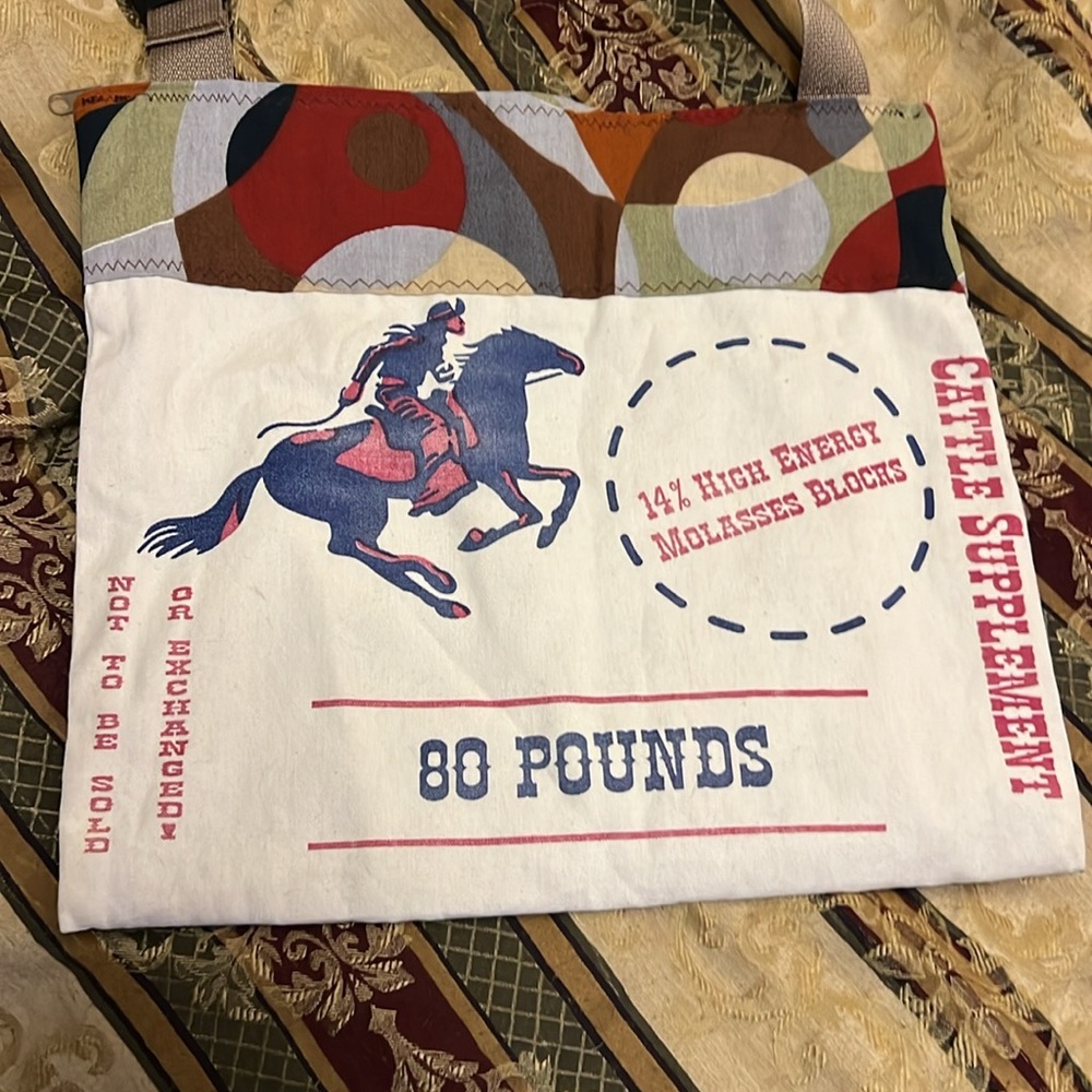 🔥Colorful Canvas Bull Print Shoulder tote Bag UNIQUE TOTE!! - Picture 5 of 5